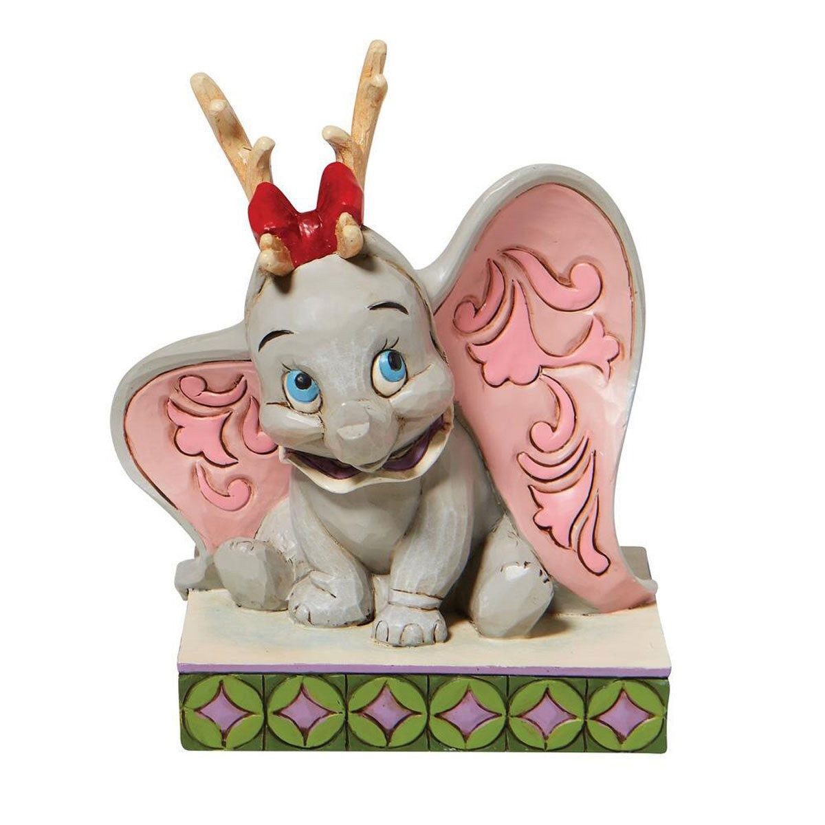 JIM SHORE DISNEY TRADITIONS SANTA'S CHEERFUL HELPER DUMBO FIGURE