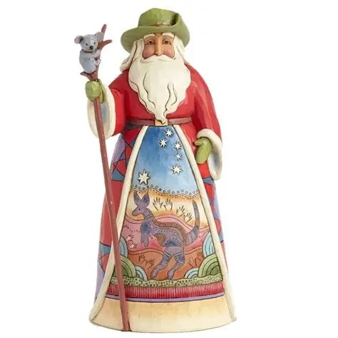 JIM SHORE HEARTWOOD CREEK OUTBACK AUSTRALIA SANTA FIGURE