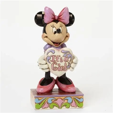 JIM SHORE DISNEY TRADITIONS IT'S A GIRL MINNIE MOUSE FIGURE