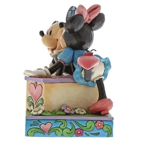JIM SHORE DISNEY TRADITIONS KISSING BOOTH MICKEY AND MINNIE FIGURE