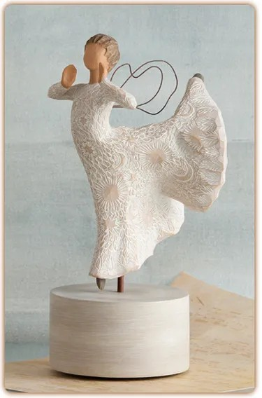 WILLOW TREE SONG OF JOY MUSICAL FIGURE