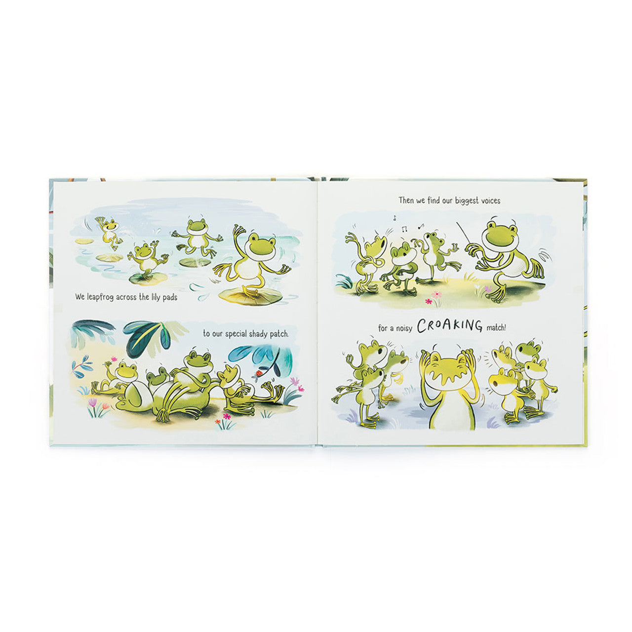 JELLYCAT BOOK A FANTASTIC DAY FOR FINNEGAN FROG