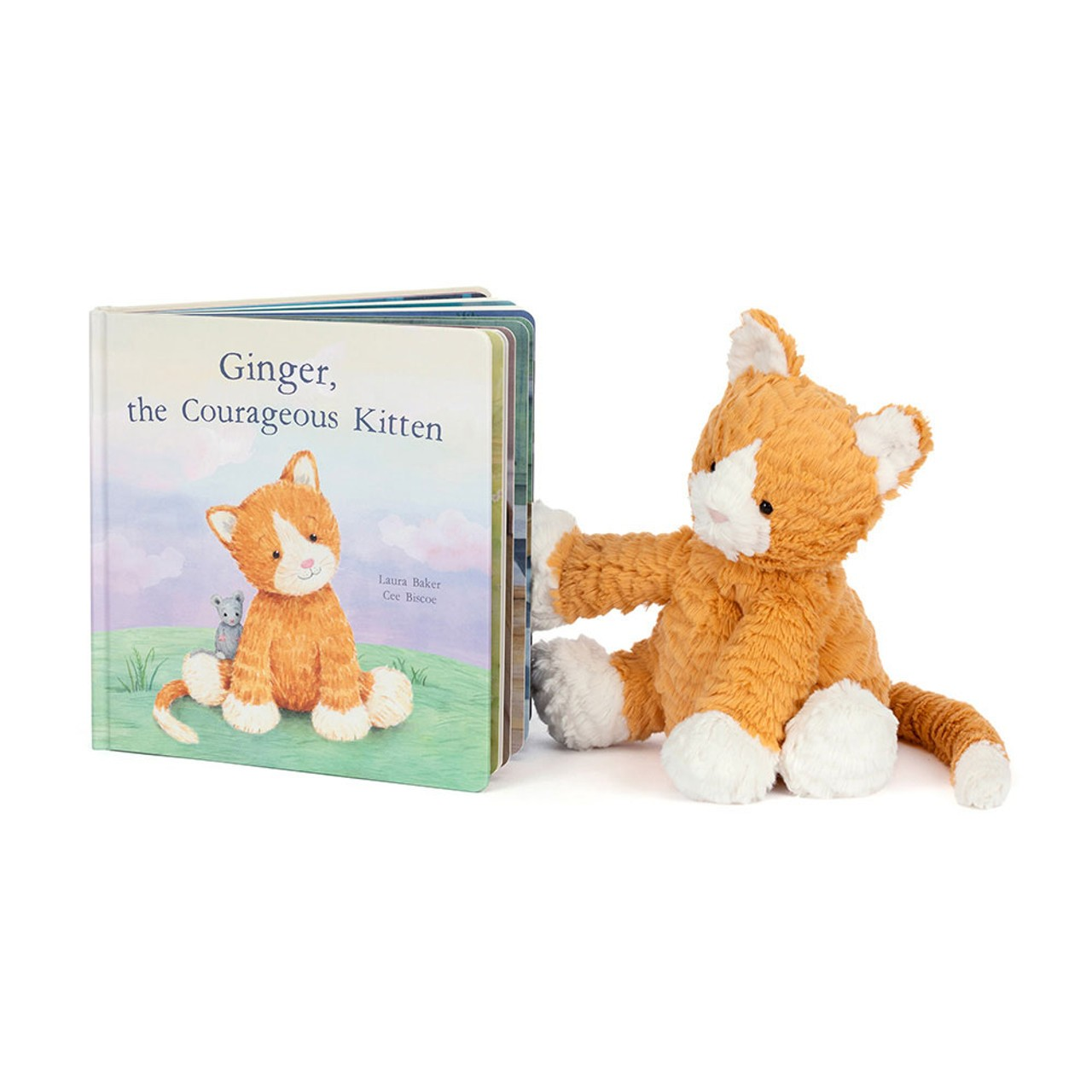 JELLYCAT BOOK GINGER THE COURAGEOUS KITTEN
