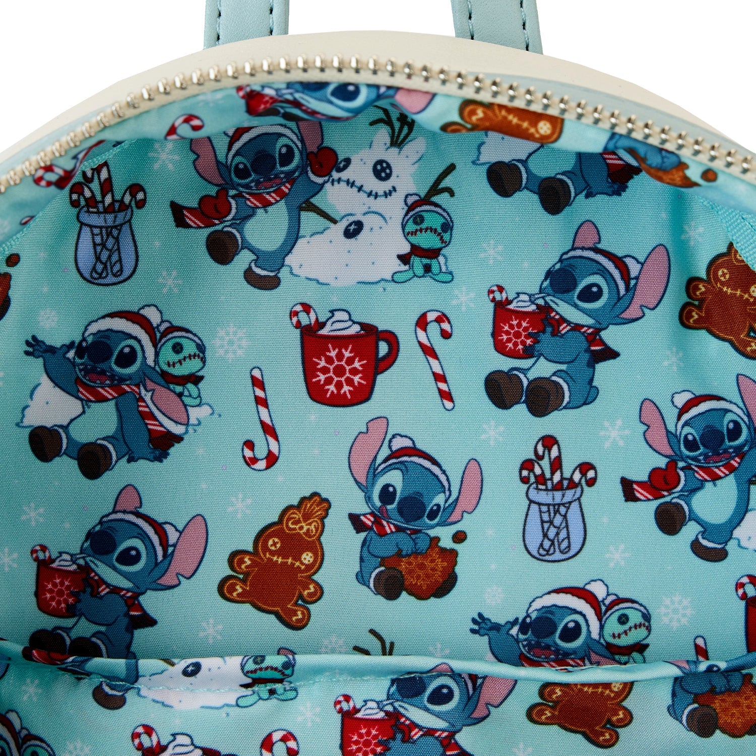 LOUNGEFLY STITCH SNOW ANGEL MINI BACKPACK