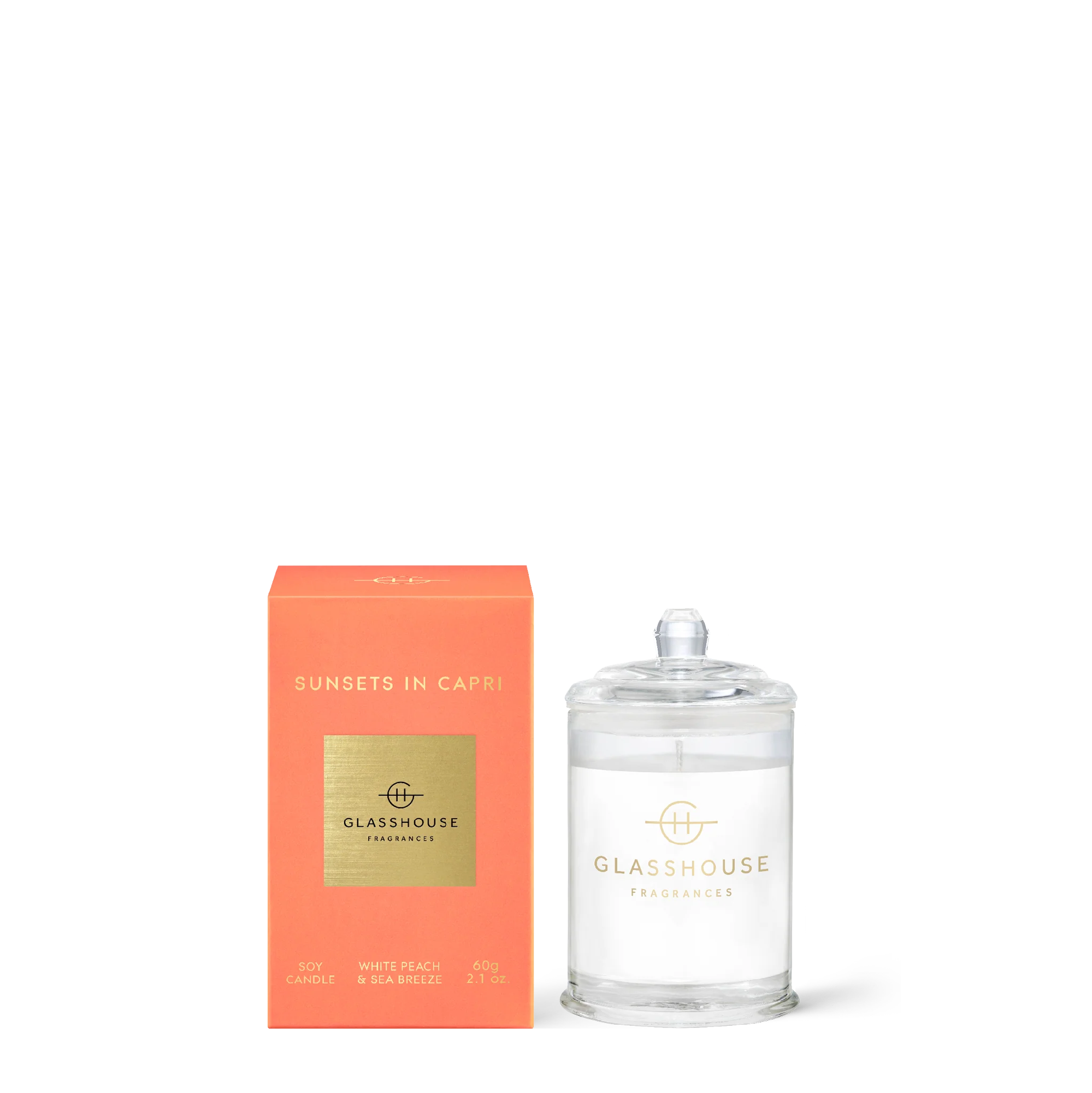 GLASSHOUSE WHITE PEACH CANDLE