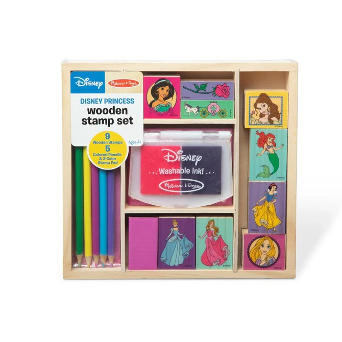 MELISSA AND DOUG WOODEN STAMP SET P[RINCESSES