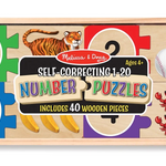 MELISSA & DOUG WOODEN NUMBER PUZZLES
