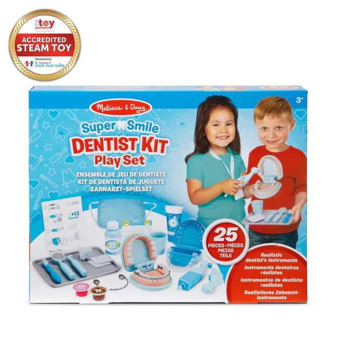 MELISSA AND DOUG  SUPER SMILE DENTIST KIT PLAY SET