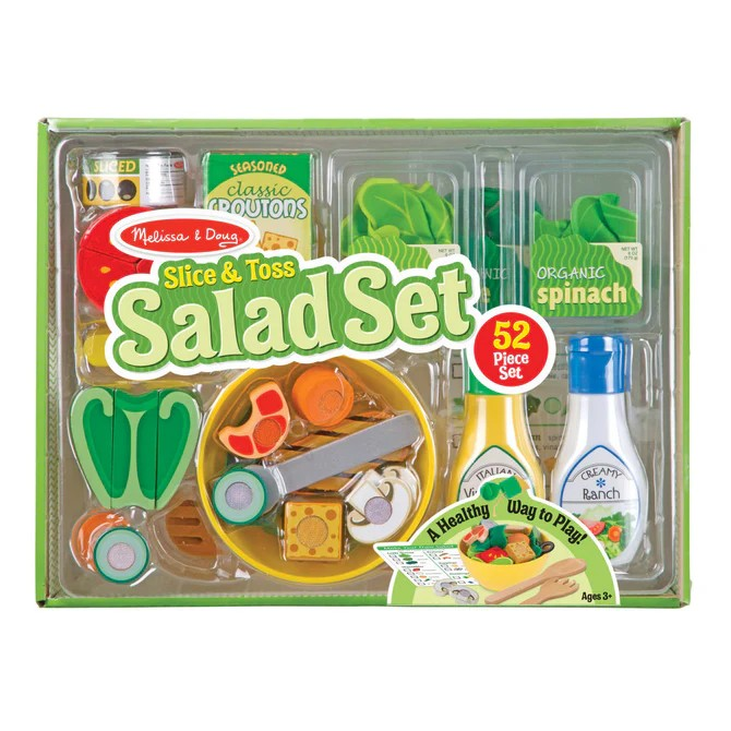 MELISSA AND DOUG SLICE AND TOSS SALAD SET