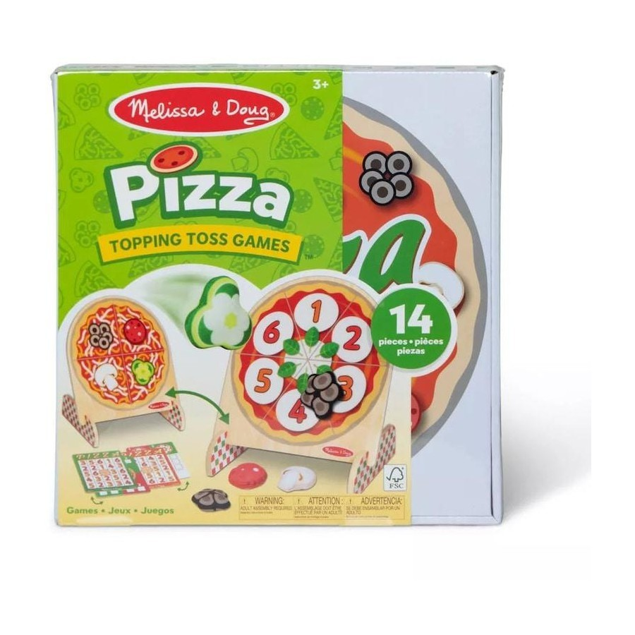 MELISSA & DOUG PIZZA TOPPING TOSS GAMES