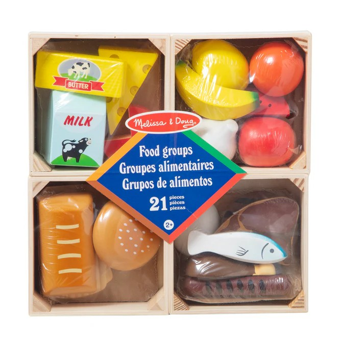 MELISSA AND DOUG DAIRY WOODEN FOOD SET