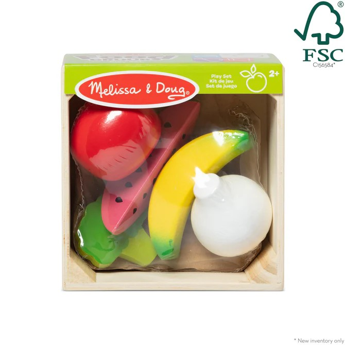 MELISSA AND DOUG WOODEN FOOD GROUPS PLAY SET PRODUCE
