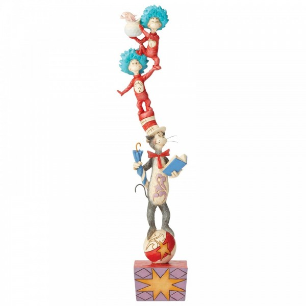 JIM SHORE DR. SEUSS CAT IN THE HAT STACKED FIGURE
