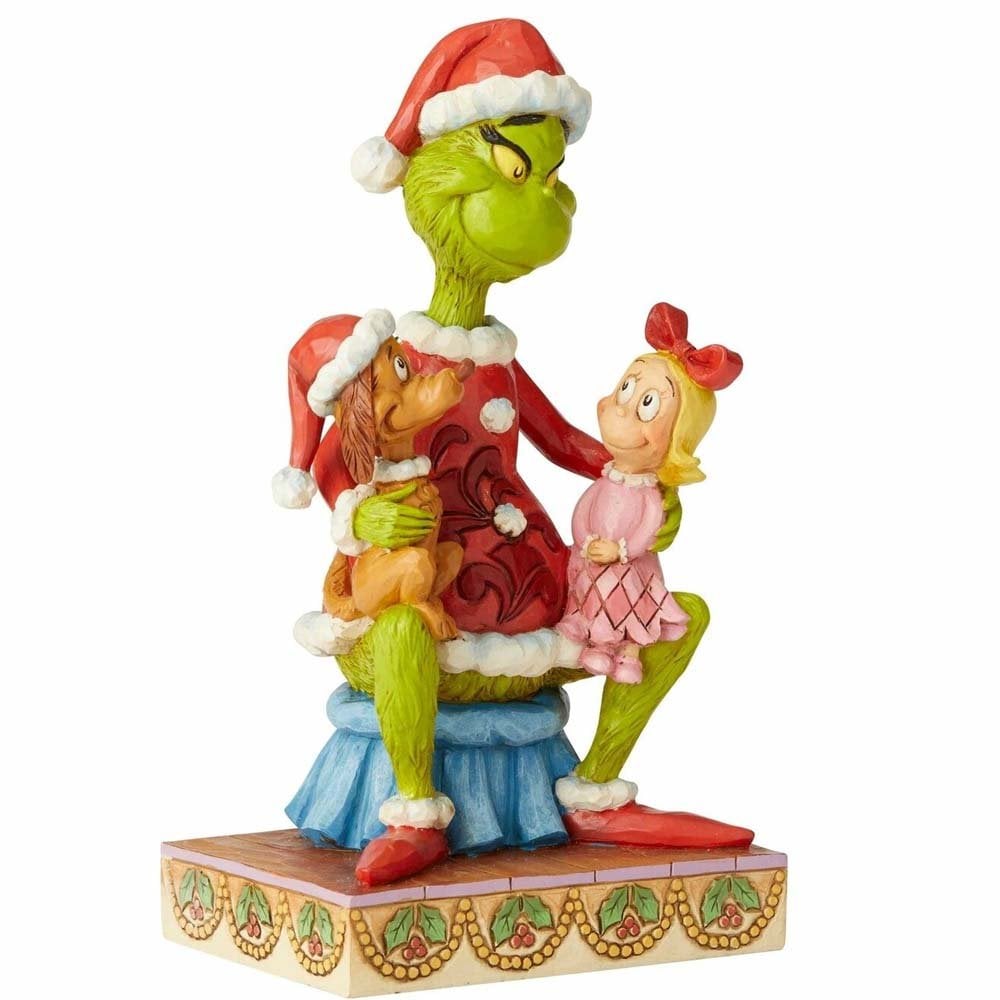 JIM SHORE THE GRINCH WITH MAX AND MINDY FIGURE