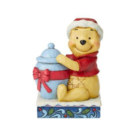 JIM SHORE DISNEY TRADITIONS HOLIDAY HUNNY WINNIE THE POOH FIGURE