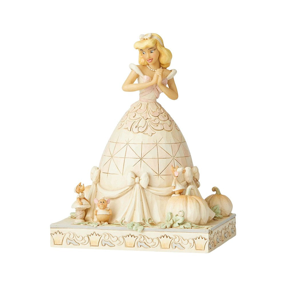 JIM SHORE DISNEY TRADITIONS DARLING DREAMER CINDERELLA WHITEWOOD FIGURE
