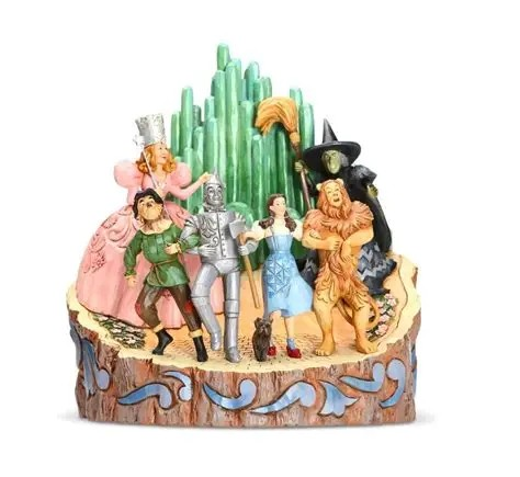 JIM SHORE ADVENTURE TO THE EMERALD CITY CARVED BY HEART WIZARD OF OZ FIGURE