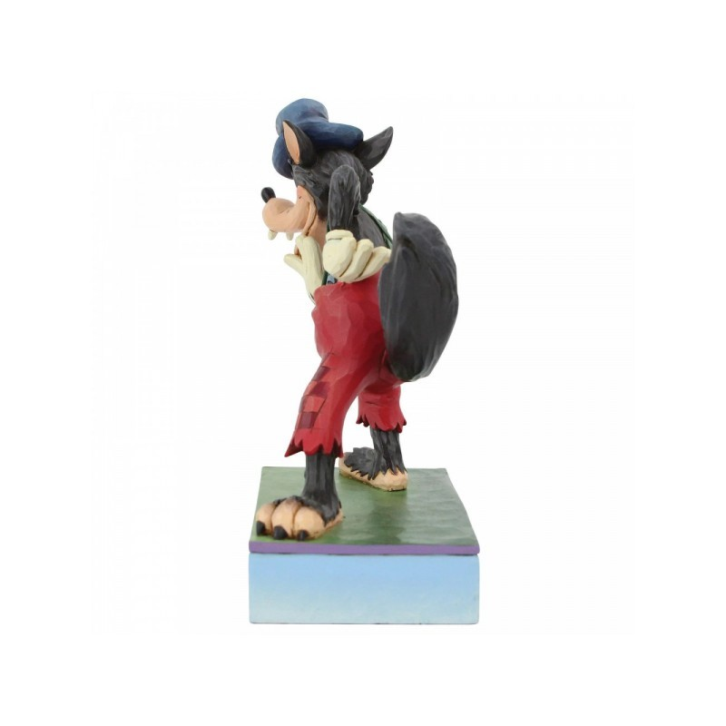 JIM SHORE DISNEY TRADITIONS I'LL HUFF AND I'LL PUFF BIG BAD WOLF FIGURE