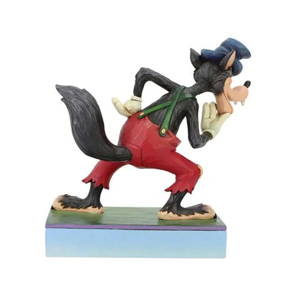 JIM SHORE DISNEY TRADITIONS I'LL HUFF AND I'LL PUFF BIG BAD WOLF FIGURE