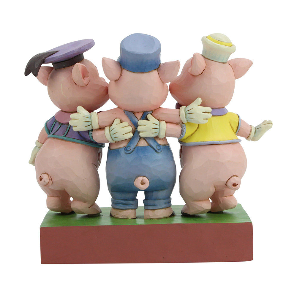 JIM SHORE DISNEY TRADITIONS SQUEALING SIBLINGS THREE LITTLE PIGS FIGURE