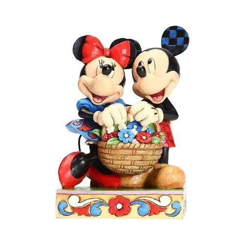 JIM SHORE DISNEY TRADITIONS LOVE IN BLOOM MICKEY AND MINNIE FIGURE 