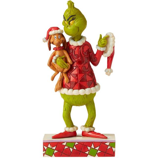 JIM SHORE THE GRINCH HOLDING MAX FIGURE