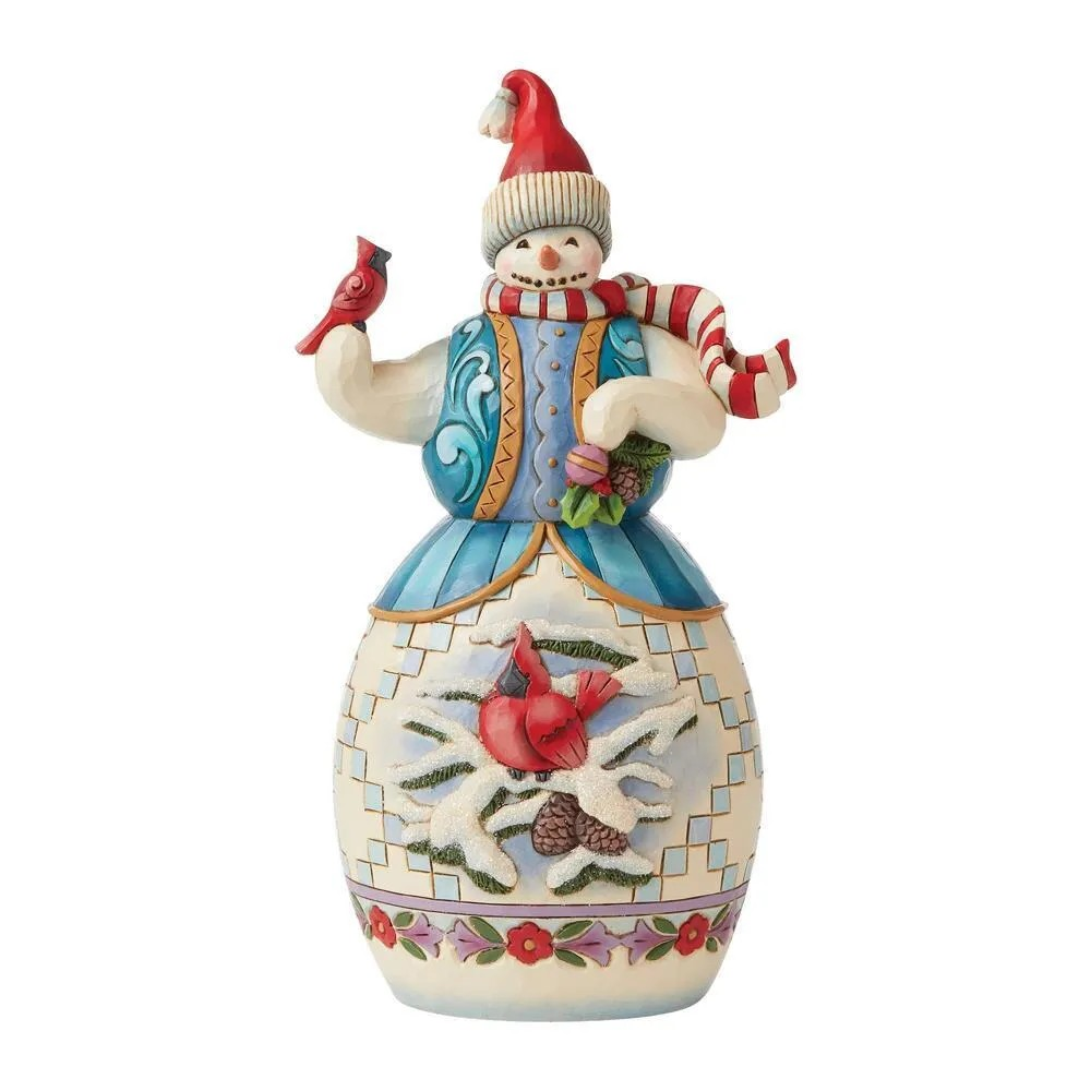 JIM SHORE HEARTWOOD CREEK ANSWERING WINTERS CALL FIGURE