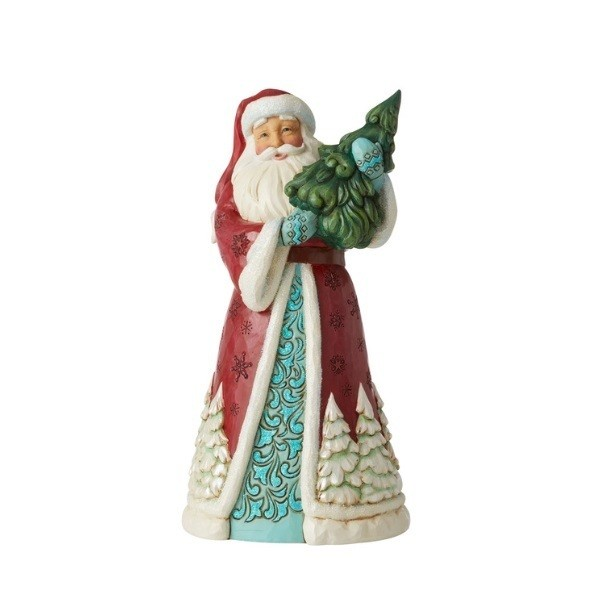 JIM SHORE HEARTWOOD CREEK EVERTHING GLISTENS IN SNOW SANTA FIGURE