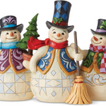 JIM SHORE HEARTWOOD CREEK CHRISTMAS CREW SNOWMEN FIGURE