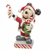 JIM SHORE DISNEY TRADITIONS PEPPERMINT SURPRISE SANTA MICKEY FIGURE