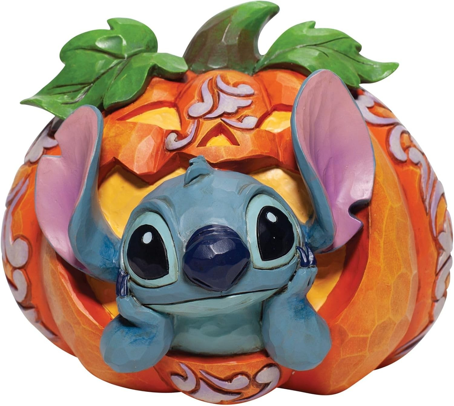 JIM SHORE DISNEY TRADITIONS STITCH O'LANTERN FIGURE 
