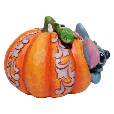 JIM SHORE DISNEY TRADITIONS STITCH O'LANTERN FIGURE 