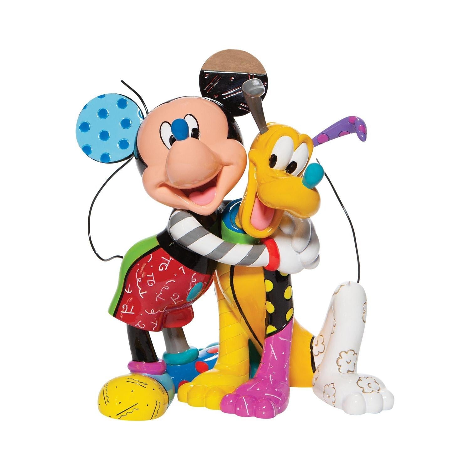 DISNEY BRITTO MICKEY MOUSE WITH PLUTO FIGURE