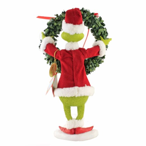 DEPARTMENT 56 THE GRINCH HOLDING WREATH DECORATING FIGURE