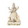 JIM SHORE HEARTWOOD CREEK WHITE WOODLAND WELCOME WINTER FRIENDS FIGURE