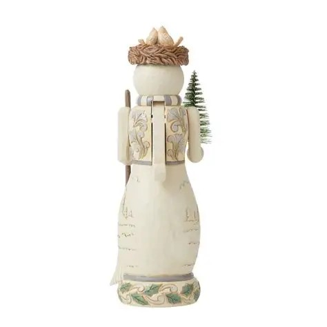JIM SHORE HEARTWOOD CREEK WHITE WOODLAND DECK THE WOODLANDS SNOWMAN NUTCRACKER