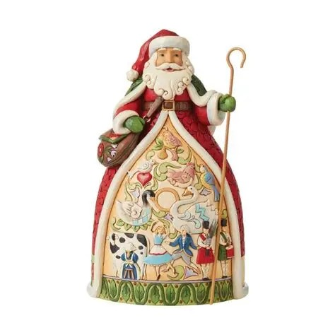 JIM SHORE HEARTWOOD CREEK TWELVE DAYS OF JOY SANTA FIGURE