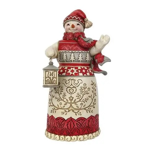 JIM SHORE HEARTWOOD CREEK COZY NORDIC CHRISTMAS SNOWMAN FIGURE