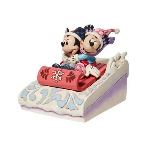 JIM SHORE DISNEY TRADITIONS SLEDDING SWEETHEARTS FIGURE