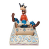 JIM SHORE DISNEY TRADITIONS A WILD RIDE GOOFY SLED FIGURE