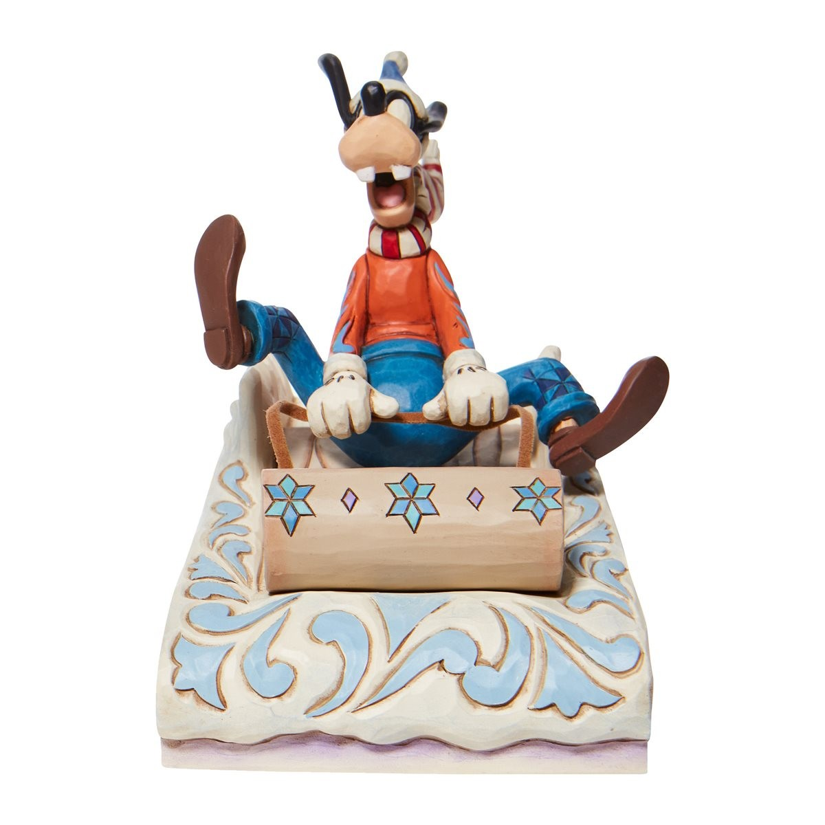 JIM SHORE DISNEY TRADITIONS A WILD RIDE GOOFY SLED FIGURE
