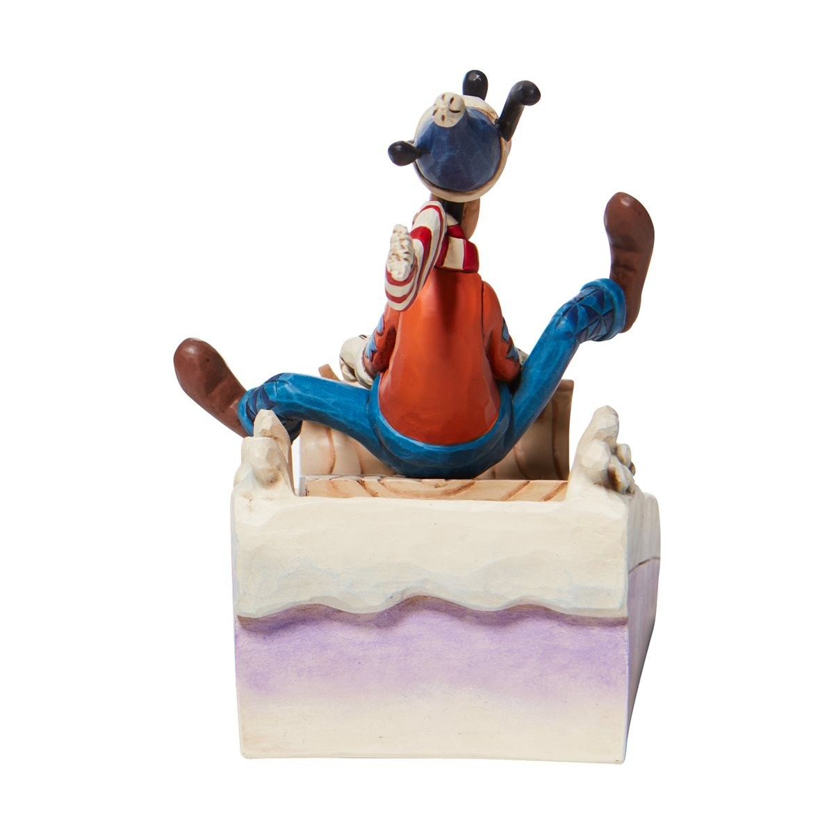 JIM SHORE DISNEY TRADITIONS A WILD RIDE GOOFY SLED FIGURE