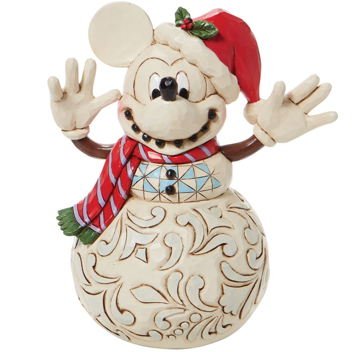 JIM SHORE DISNEY TRADITIONS SNOWY SMILES MICKEY SNOWMAN FIGURE