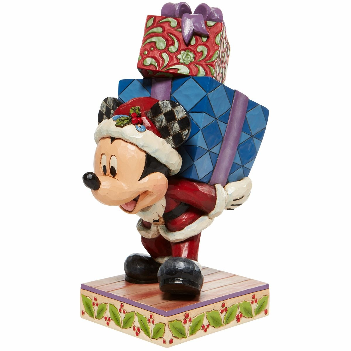JIM SHORE DISNEY TRADITIONS HERE COMES OLD ST MICK MOUSE FIGURE