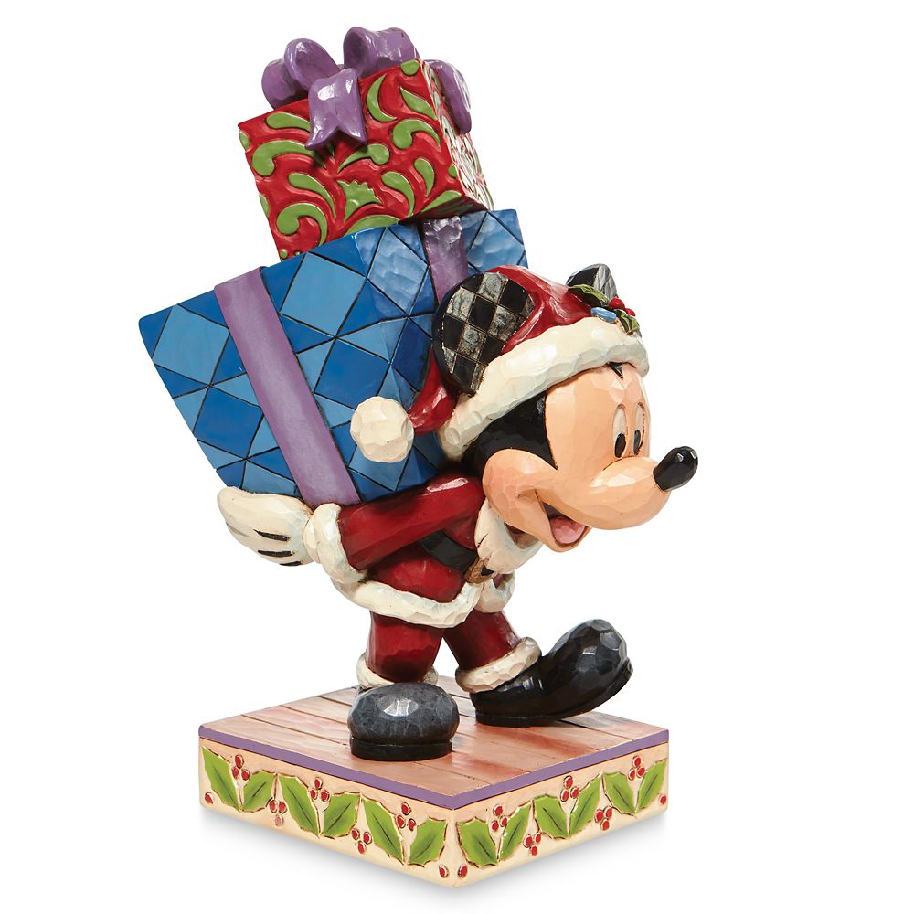 JIM SHORE DISNEY TRADITIONS HERE COMES OLD ST MICK MOUSE FIGURE