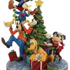 JIM SHORE DISNEY TRADITIONS MERRY TREE TRIMMING FIGURE