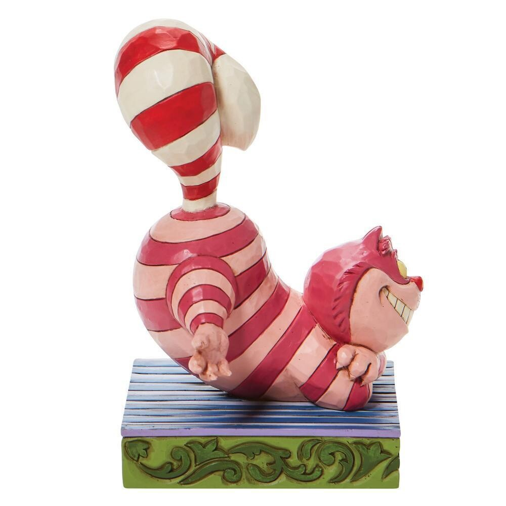 JIM SHORE DISNEY TRADITIONS CANDY CANE CHEER CHESHIRE SMALL FIGURE