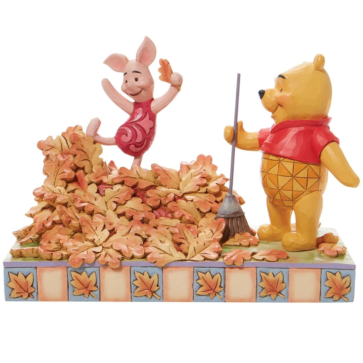 JIM SHORE DISNEY TRADITIONS JUMPING INTO FALL WINNIE THE POOH FIGURE