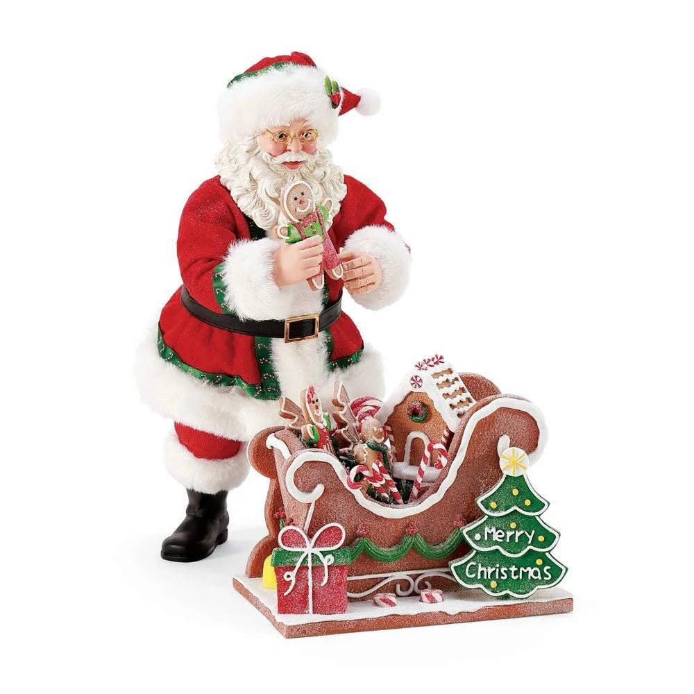 POSSIBLE DREAMS GINGERBREAD SLEIGH SANTA