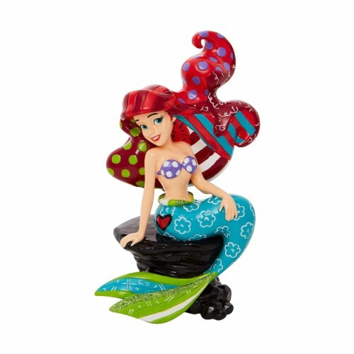 DISNEY BRITTO ARIEL SITTING ON ROCK FIGURE